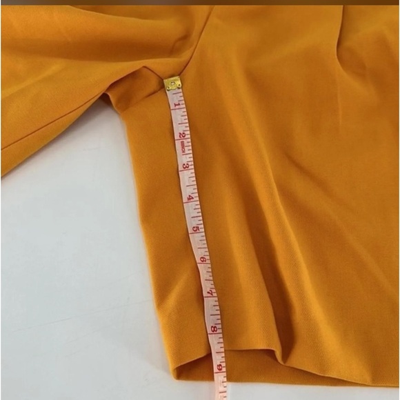 Anthropologie Maeve Women's Orange Dot Pleated Casual Shorts Size 2 - Picture 9 of 10